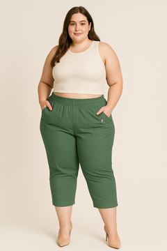 Immagine di CURVY GIRL THREE QUARTER STRETCH COTTON CROP TROUSER